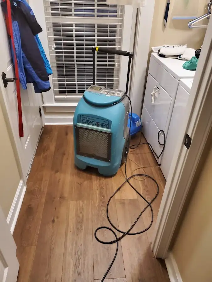 Commercial dehumidifier deployed for Flood Damage Cleanup in Winfield